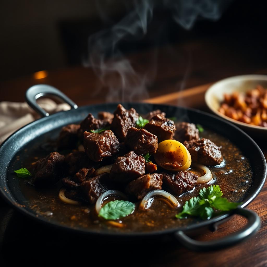 Beef Tawa Curry — signature Chennai dish at AGN Alfa Biryani Center