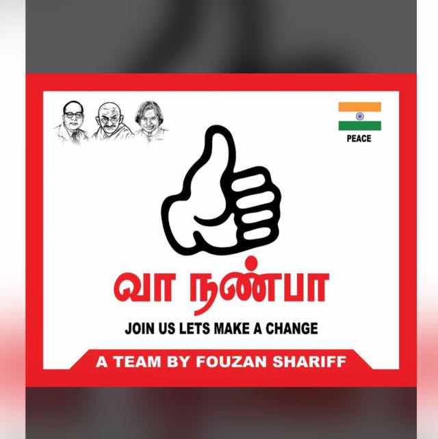 Vaa Nanba Team social impact initiative, Chennai